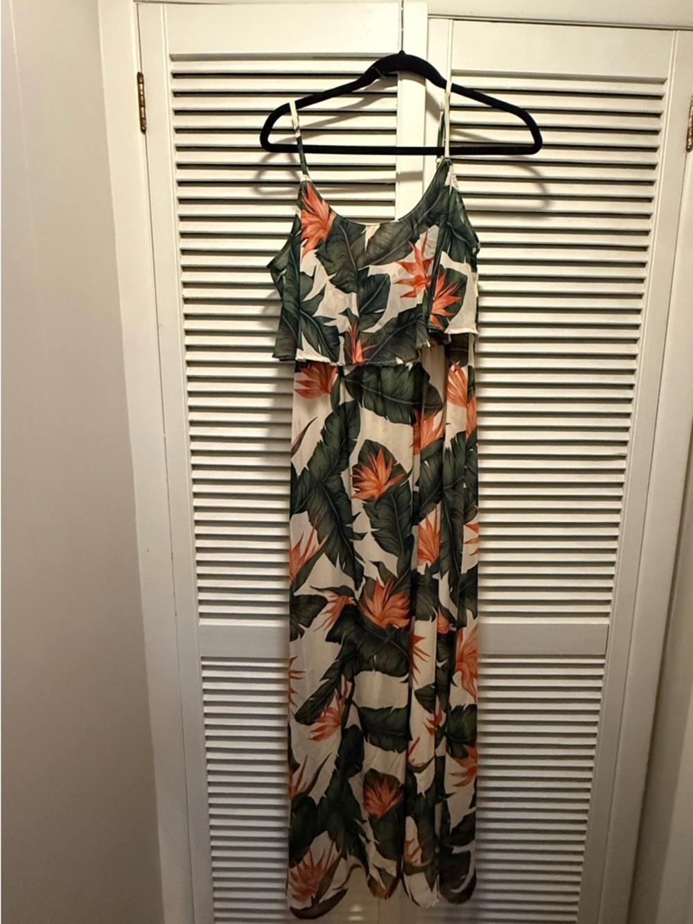 Show Me Your MuMu Tropical Leaf & Coral Floral Maxi Dress